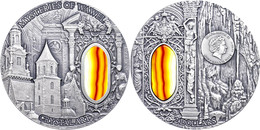 639 2 Dollars, 2013, Crystal Art - Mysteries Of Wawel, 2 Unze Silber, Oxidiert, Etui Mit OVP Und Zertifikat, St. Auflage - Niue