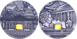 645 2 Dollars, 2016, Imperial Art - China, 2 Unzen Silber, Etui Mit OVP Und Zertifikat, St. Auflage Nur 500 Stück.  St - Niue