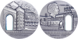 651 2 Dollars, 2014 Imperial Art - Mesopotamia, 2 Unzen Silber, Etui Mit OVP Und Zertifikat, St. Auflage Nur 500 Stück.  - Niue