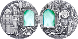 654 2 Dollars, 2014, Crystal Art - Secrets Of Pena, 2 Unze Silber, Antik Finish, Etui Mit OVP Und Zertifikat, St. Auflag - Niue
