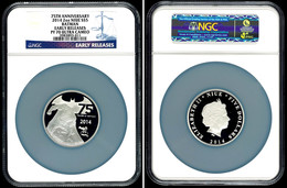 670 5 Dollars, 2 Unzen Silber, 2014, Batman, In Slab Der NGC Mit Der Bewertung PF70 Ultra Cameo, Early Releases. - Niue