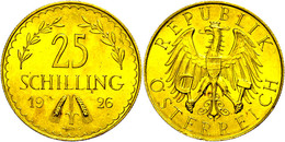 708 25 Schilling, Gold, 1926, Fb. 521, Kratzer, Vz.  Vz - Oesterreich