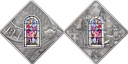 749 10 Dollars, 2014, Holy Windows - St. Stephens Basilica Budapeset, 50g Silber, Antik Finish, Etui Mit OVP Und Zertifi - Palau