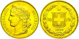 802 20 Franken, Gold, 1893, Fb. 495, Vz.  Vz - Sonstige & Ohne Zuordnung