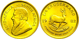 812 1/4 Oz Krügerrand, Gold, 1982, St.  St - Südafrika