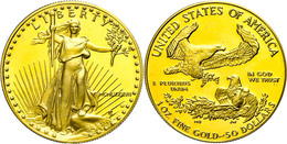 831 1 Unze, Gold, 1987, American Eagle, Mit Zertifikat In Ausgabefolder Und Schachtel, PP.  PP - Sonstige & Ohne Zuordnung