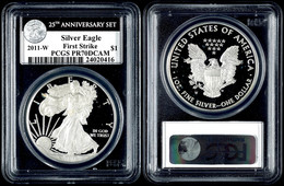 864 Dollar, 2011, W, Silver Eagle, In Slab Der PCGS Mit Der Bewertung PR70DCAM, 25. Jubiläums Set, First Strike, Liberty - Sonstige & Ohne Zuordnung