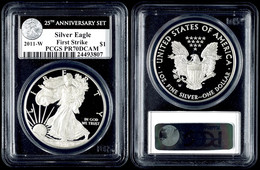 865 Dollar, 2011, W, Silver Eagle, In Slab Der PCGS Mit Der Bewertung PR70DCAM, 25. Jubiläums Set, First Strike, Liberty - Sonstige & Ohne Zuordnung