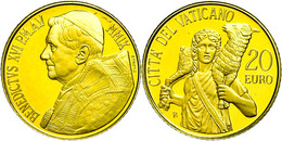 1066 20 Euro, Gold, 2009, Meisterwerke Der Bildhauerkunst In Der Vatikan - Der Gute Hirte, Fb. 455, Mit Zertifikat In Ka - Vatican