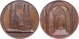 1077 Remagen, Bronzemedaille (Dm. Ca. 59,20mm, Ca. 100,77g), 1853, Von J. Wiener, St. Apollinariskirche. Av: Kirchenansi - Sonstige & Ohne Zuordnung