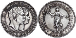 1081 Silbermedaille (Dm 34mm 14,85g), 1898, Palästinafahrt, Mit Riffelrand, Kl. Rf. Und Kratzer, F.vz. - Sonstige & Ohne Zuordnung