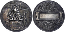 1113 Belgien, Brüssel, Versilberte Bronzemedaille (Dm. Ca. 63,50mm, Ca. 78,77g), 1906, Von Van De Kerckhove Und J. Fisch - Sonstige & Ohne Zuordnung