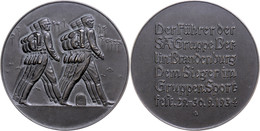 1164 SA, Nicht Tragbare Siegermedaille "Gruppensportfest 29.-30.9.1934" Von Christian Lauer Nürnberg, Geschwärzt, Av: Ma - Sonstige & Ohne Zuordnung