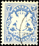 1285 7 Kreuzer Ultramarin, Gestempelt, Tadellos, Gepr. Schmitt BPP, Katalog: 34 O - Sonstige & Ohne Zuordnung