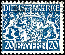 1315 20 Pf Dunkelpreußischblau Auf W-Papier 4 Mal Tadellos Gestempelt Und Gepr. Helbig BPP, Mi. 720.-, Katalog: 28w(4) O - Other & Unclassified