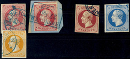 1364 1 Gr. In Type A, B Und DI, Sowie 2 Und 3 Gr. Je Tadellos Gestempelt, Mi. 293.-, Katalog: 14/16 O - Hannover