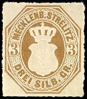 1401 3 Sgr Tadellos Postfrisch, Mi. 90.-, Katalog: 6 ** - Mecklenburg-Strelitz