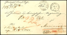 1419 "BERLIN POST - EXP. 8/13.7.70) EKr. Auf Paketbegleitbrief Nach Marienwerder, Rückseitige Frankatur NDP 1/2 Gr. Und  - Other & Unclassified