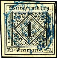 1597 1 Kreuzer Sämisch, Voll- Bis Breitrandig, Gestempelt, Tadellos, Signiert Irtenkauf BPP, Mi. 130.-, Katalog: 1b O - Sonstige & Ohne Zuordnung