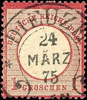 1724 "DIEUZE * * 24 März 75" (Spalink 9) - Klar Und Zentrisch Auf Tadelloser 1 Groschen Großer Schild Rot, Marke Mit FZL - Sonstige & Ohne Zuordnung