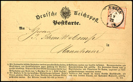 1773 2 Kr. Kleiner Schild Ziegelrot Mit EKr. "GIESSEN 27.9.72" Als Portogerechte Einzelfrankatur Auf Postkarten-Vordruck - Sonstige & Ohne Zuordnung