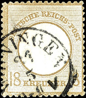 1782 18 Kr. Kleiner Schild, Zentrisch Gestempelt Mit Kleinem Taxis-K1 MEININGEN 31 5, Sehr Gut Gezähnt, Tadellos, Kabine - Sonstige & Ohne Zuordnung