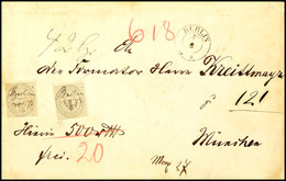1784 10 Gr. Ziffernzeichnung, Zwei Einzelwerte Mit Handschriftlicher Entwertung "BERLIN 30.6.73" Als Portogerechte Mehrf - Sonstige & Ohne Zuordnung