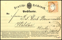 1794 2 Kr. Kleiner Schild Orange, Farbfrisch Und Gut Gezähnt Mit EKr. MANNHEIM 24.9.72 Als Portogerechte Frankatur Auf P - Sonstige & Ohne Zuordnung