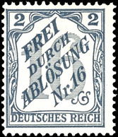 2546 2 Pfg. Zähldienstmarke Für Baden, Postfrisch, Kabinett, Signiert Hoffmann-Giesecke, Mi. 750,-, Katalog: 9 ** - Sonstige & Ohne Zuordnung