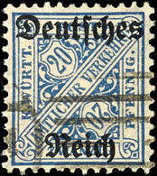 2559 20 Pfg Mit Wasserzeichen "Ringe", Tadellos Gestempelt, Gepr. Schröder, Infla Und Oechsner BPP, Mi. 400.-, Katalog:  - Sonstige & Ohne Zuordnung