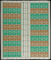 2635 Hindenburg 1936/39, Markenheftchenbogen 3 + 5 Pf. Mit HAN 18735.36 Smaragdgrün, Postfrisch, Mi. 1.400.-, Katalog: M - Sonstige & Ohne Zuordnung