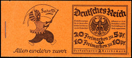 2653 Rheinlandmarken 1925, Markenheftchen ONr. 1, Postfrisch, 1 H-Blatt Nr. 39 Komplett, Es Fehlen 6 Marken 5 Pf Und Die - Markenheftchen