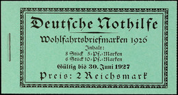 2655 Nothilfe 1926, Markenheftchen 23.1, Tadellos Postfrisch, Mi. 1.100.-, Katalog: MH23.1 ** - Markenheftchen