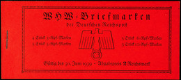 2673 WHW Ostmark 1937, Klammer 15 Mm, Postfrisch, Mi. 150.-, Katalog: MH45.1 ** - Markenheftchen