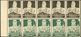 2701 Stände 1934, 4+6 Pf., Heftchenblatt Nicht Durchgezähnt, Postfrisch, Mi. 120,-, Katalog: HBl.101C ** - Sonstige & Ohne Zuordnung