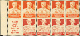 2702 Stände 1934, 8+12 Pf., Heftchenblatt Durchgezähnt, Postfrisch, Mi. 180,-, Katalog: HBl.102A ** - Sonstige & Ohne Zuordnung