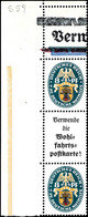 2741 Nothilfe 1928, 8 Pfg + "Verwende Die Wohlfahrtspostkarte!" + 8 Pfg, Senkrechter Zusammendruck Vom Eckrand Oben Link - Sonstige & Ohne Zuordnung