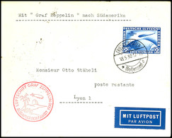 2827 Südamerikafahrt 1930, Aufgabe Friedrichshafen Nach Sevilla, Brief Mit 2 M. Südamerikafahrt Mit Tagesstempel FRIEDRI - Sonstige & Ohne Zuordnung