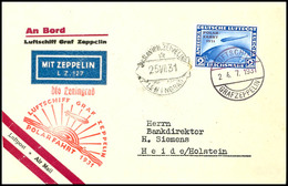 2844 Polarfahrt 1931, Bordpost Bis Leningrad, Brief Mit 2 M. Polarfahrt Mit LUFTSCHIFF GRAF ZEPPELIN 24.7.1931 Nach Heid - Sonstige & Ohne Zuordnung
