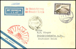 2848 Polarfahrt 1931, Bordpost Bis Malyguin, Brief Mit 4 M. Polarfahrt Mit LUFTSCHIFF GRAF ZEPPELIN 27.7.1931 Nach Fried - Sonstige & Ohne Zuordnung