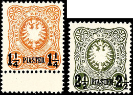 3111 10 Para Auf 5 Pf. Bis 2 1/2 Piaster Auf 50 Pf. Als Berliner Nachdrucke Komplett Tadellos Postfrisch, Mi. 560,-, Kat - Deutsche Post In Der Türkei