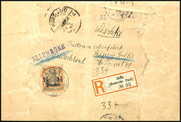 3177 JAFFA DP 26/11 06, Zweikreisstempel Auf 1 1/2 Pia. A. 30 Pfg, Als Frankatur Auf Adressteil Einer Großformatigen, Ei - Deutsche Post In Der Türkei