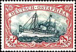 3226 3 R. Friedensdruck In Aa-Farbe Tadellos Ungebraucht, Gepr. Pauligk BPP, Mi. 200.-, Katalog: 39IAa * - Deutsch-Ostafrika