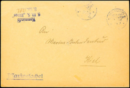 3273 MSP No 26 11/2 12, Dienstbrief "Marinesache"  Absender Kommando S.M.S. Möwe Nach Kiel  BF - Deutsch-Südwestafrika