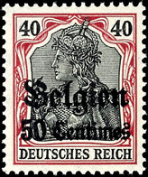 3472 50 C. Auf 40 Pfg Germania  Friedensdruck, Tadellos Postfrisch, Gepr. Hey BPP, Mi. 150.- - Seltene Variante!, Katalo - Sonstige & Ohne Zuordnung