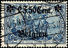 3473 2 F. 50 C. Auf 2 Mark Deutsches Reich, Type I, Gezähnt 26:17, Tadellos Gestempelt, Fotobefund Wasels BPP (2013): "e - Sonstige & Ohne Zuordnung