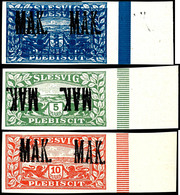 3488 7 1/2 Pf Und 15 Pf Bis 10 M Ungezähnt Je Mit Aufdruck "MAK", Dabei 20 Pf Und 2 Mark Mit Doppeldruck Der Urmarke Und - Other & Unclassified