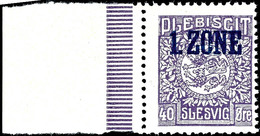 3490 40 O. Wappen Mit Aufdruckfehler I Mit Linkem Bogenrand, Tadellos Postfrisch, Unsigniert, Mi. Ohne Preis, Katalog: 2 - Sonstige & Ohne Zuordnung