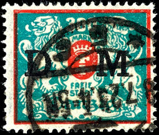 3628 300 Mark Dienstmarke 1922/23, Zeitgerecht Entwertet "Danzig *5g 8.7.23", Fotoattest Soecknick BPP (2017): "echt Und - Sonstige & Ohne Zuordnung