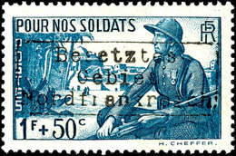 4163 1 Fr. + 50 C. Wohltätigkeitsausgabe "Soldaten" Mit Aufdruck In Type II, Tadellos Ungebraucht Mit Voller Originalgum - Sonstige & Ohne Zuordnung